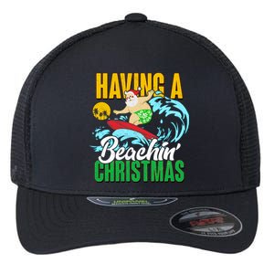 Having A Beachin' Christmas Flexfit Unipanel Trucker Cap