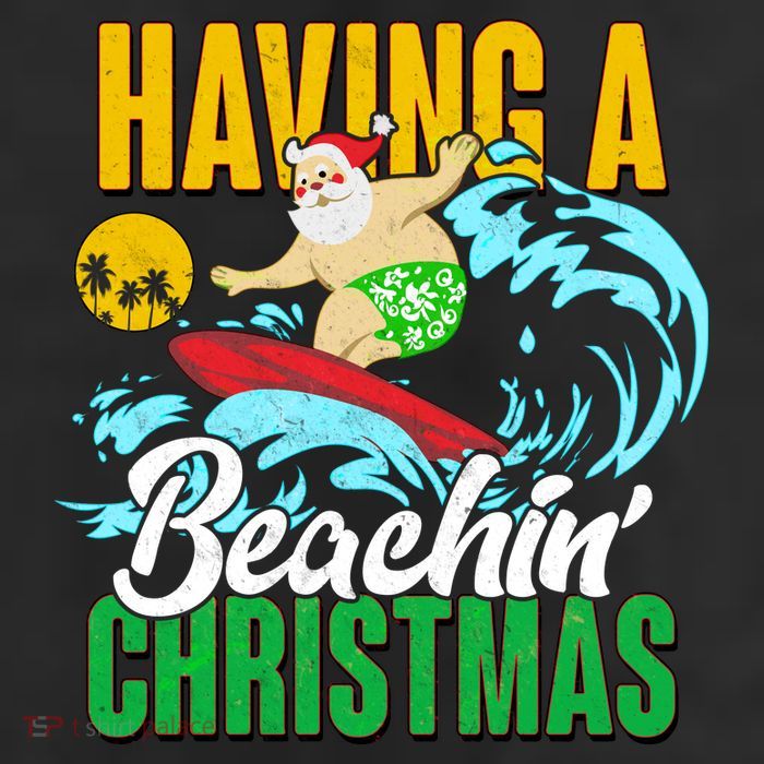 Having A Beachin' Christmas 11oz C Handle Ceramic Mug