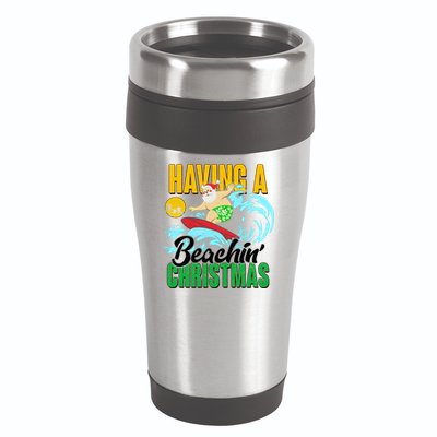 Having A Beachin' Christmas 16oz Travel Tumbler