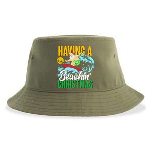 Having A Beachin' Christmas Sustainable Bucket Hat