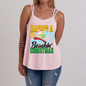 Having A Beachin' Christmas Women's Strappy Tank