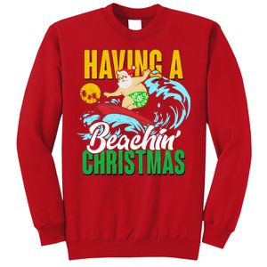 Having A Beachin' Christmas Sweatshirt