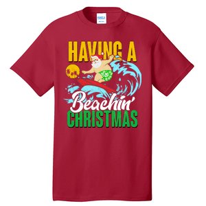 Having A Beachin' Christmas Tall T-Shirt