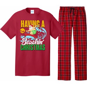 Having A Beachin' Christmas Pajama Set