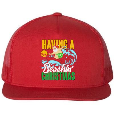 Having A Beachin' Christmas Flatbill Hat