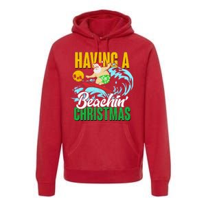 Having A Beachin' Christmas Premium Hoodie