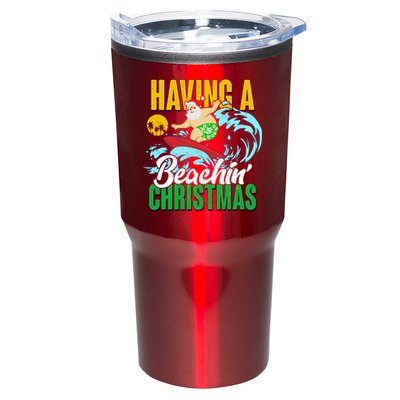 Having A Beachin' Christmas Tumbler
