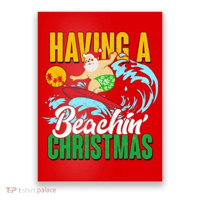 Having A Beachin' Christmas Poster