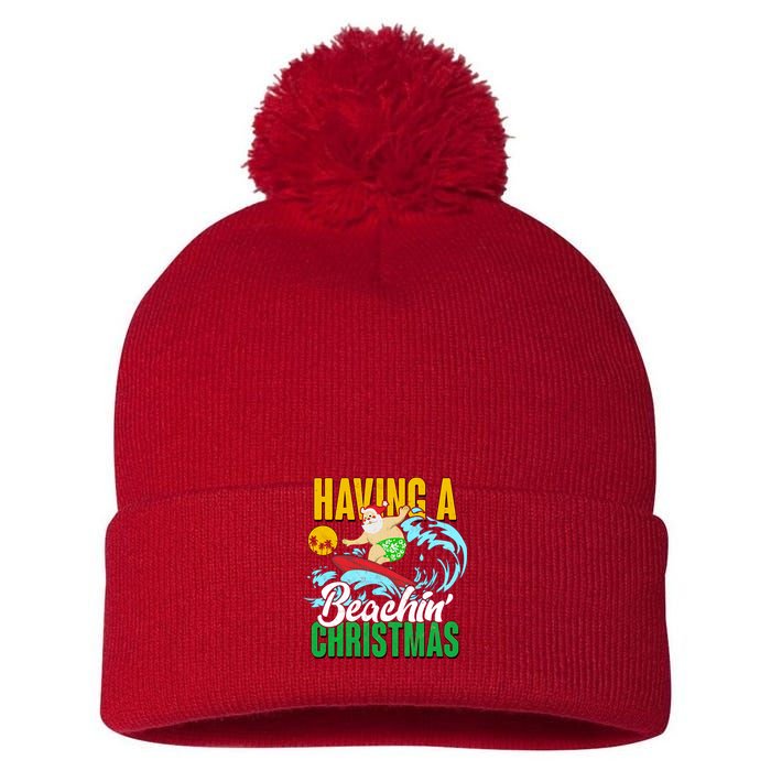 Having A Beachin' Christmas Pom Pom 12in Knit Beanie