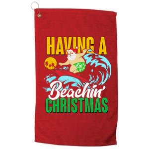 Having A Beachin' Christmas Platinum Collection Golf Towel