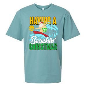 Having A Beachin' Christmas Sueded Cloud Jersey T-Shirt