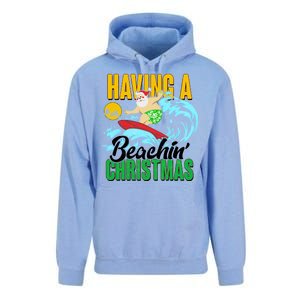 Having A Beachin' Christmas Unisex Surf Hoodie