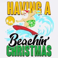 Having A Beachin' Christmas Garment-Dyed Sweatshirt