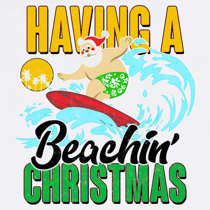 Having A Beachin' Christmas Garment-Dyed Sweatshirt