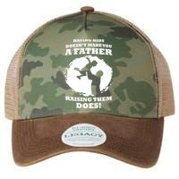 Having Kids Doesn't Make You A Father Raising Them Does Legacy Tie Dye Trucker Hat