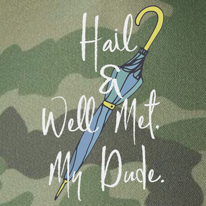 Hail And Well Met My Dude Umbrella Legacy Tie Dye Trucker Hat