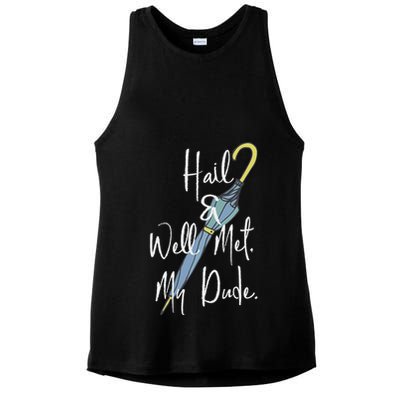 Hail And Well Met My Dude Umbrella Ladies PosiCharge Tri-Blend Wicking Tank