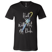 Hail And Well Met My Dude Umbrella V-Neck T-Shirt