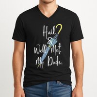 Hail And Well Met My Dude Umbrella V-Neck T-Shirt