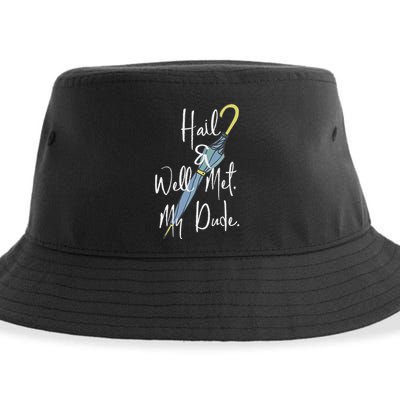 Hail And Well Met My Dude Umbrella Sustainable Bucket Hat