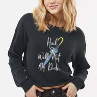 Hail And Well Met My Dude Umbrella Cropped Pullover Crew