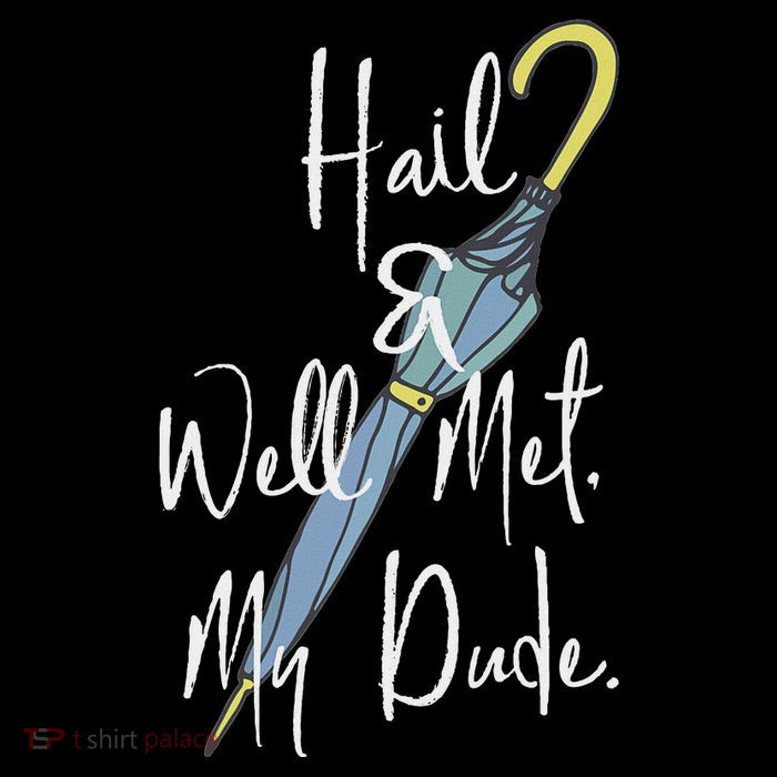 Hail And Well Met My Dude Umbrella Women's V-Neck T-Shirt