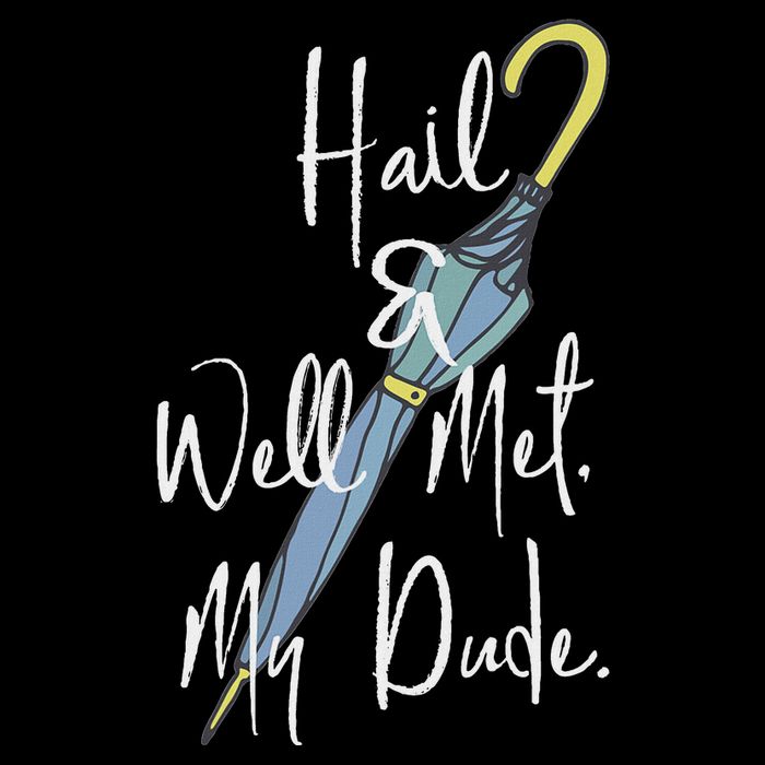 Hail And Well Met My Dude Umbrella Short Acrylic Beanie