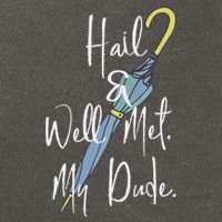 Hail And Well Met My Dude Umbrella Cotton Canvas Backpack