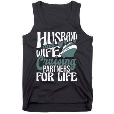 Husband and Wife Cruising Partners for Life couple Tank Top