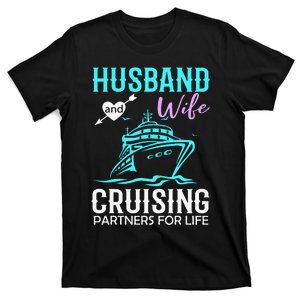 Husband and Wife Cruising Partners for Life couple T-Shirt