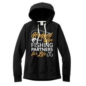 Husband and wife fishing partners for life Women's Fleece Hoodie