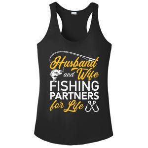 Husband and wife fishing partners for life Ladies PosiCharge Competitor Racerback Tank