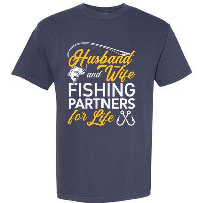 Husband and wife fishing partners for life Garment-Dyed Heavyweight T-Shirt