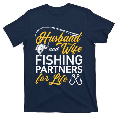 Husband and wife fishing partners for life T-Shirt