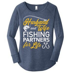 Husband and wife fishing partners for life Women's Perfect Tri Tunic Long Sleeve Shirt