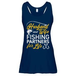 Husband and wife fishing partners for life Ladies Essential Flowy Tank