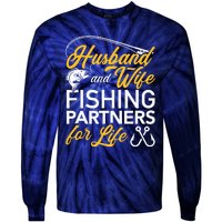 Husband and wife fishing partners for life Tie-Dye Long Sleeve Shirt