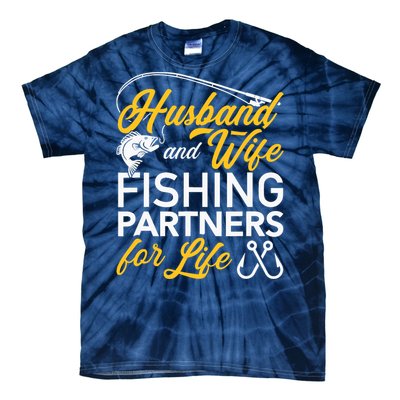 Husband and wife fishing partners for life Tie-Dye T-Shirt