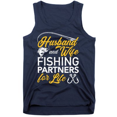 Husband and wife fishing partners for life Tank Top