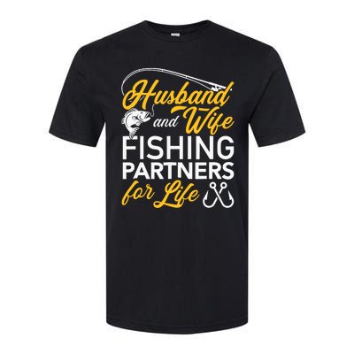 Husband and wife fishing partners for life Softstyle CVC T-Shirt