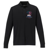 Husband And Wife Cruising Partners For Life Performance Long Sleeve Polo