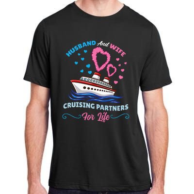 Husband And Wife Cruising Partners For Life Adult ChromaSoft Performance T-Shirt