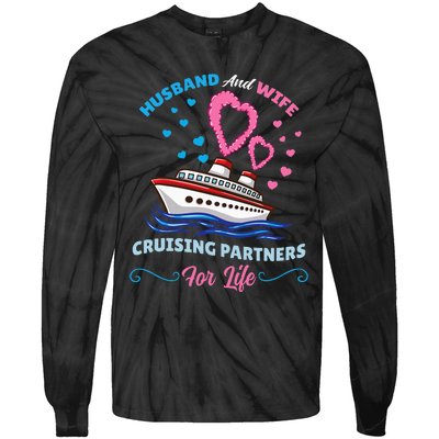 Husband And Wife Cruising Partners For Life Tie-Dye Long Sleeve Shirt