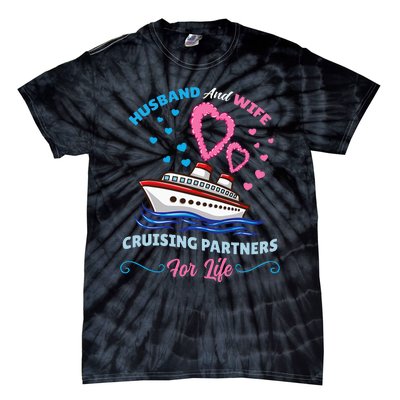 Husband And Wife Cruising Partners For Life Tie-Dye T-Shirt