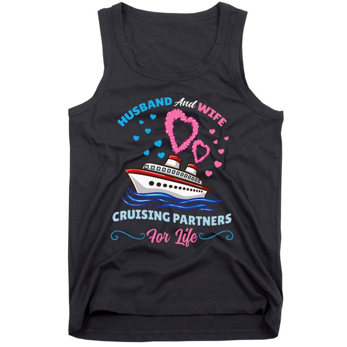 Husband And Wife Cruising Partners For Life Tank Top