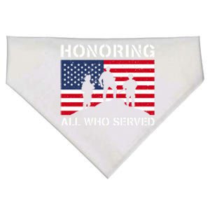 Honoring All Who Served Armed Forces Day Proud Us Army Gift USA-Made Doggie Bandana