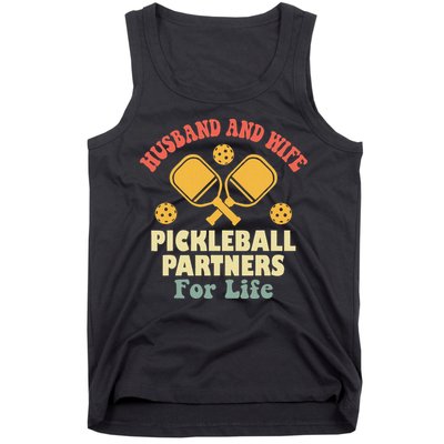 Husband And Wife Pickleball Partners For Life Tank Top