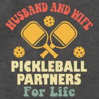 Husband And Wife Pickleball Partners For Life Vector Backpack
