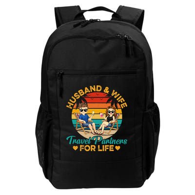 Husband And Wife Travel Partners For Life Beach Traveling Backpack