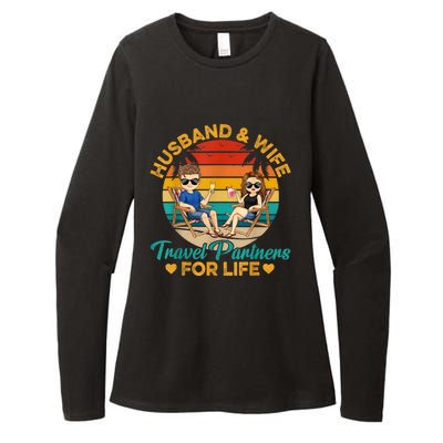 Husband And Wife Travel Partners For Life Beach Traveling Womens CVC Long Sleeve Shirt